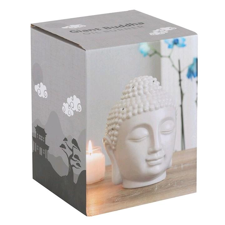 Ceramic Giant Buddha Head Oil Burner for Fragrance Oils and Wax Melts